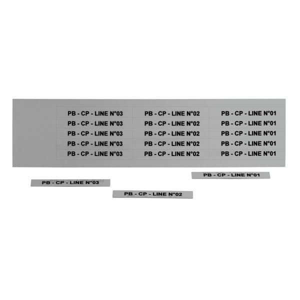 GRAFOPLAST - Schilder PVC 67X9 Metal