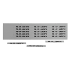 GRAFOPLAST - Schilder PVC 67X9 Metal