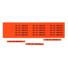 GRAFOPLAST - Schilder PVC 67X9 Orange