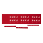 GRAFOPLAST - Schilder PVC 67X9 Rot
