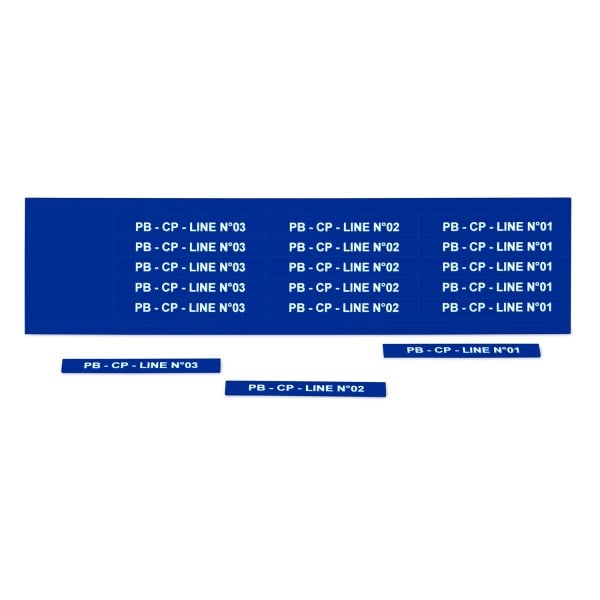 GRAFOPLAST - Schilder PVC 67X9 Blau