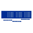 GRAFOPLAST - Schilder PVC 67X9 Blau