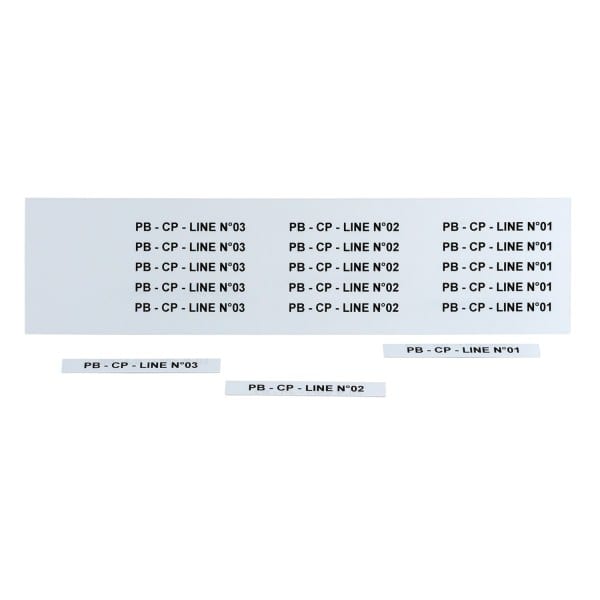 GRAFOPLAST - Schilder PVC 67X9 Weiss