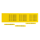 GRAFOPLAST - Schilder PVC 67X9 Gelb