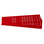 GRAFOPLAST - Schilder PVC 15X10 Rot