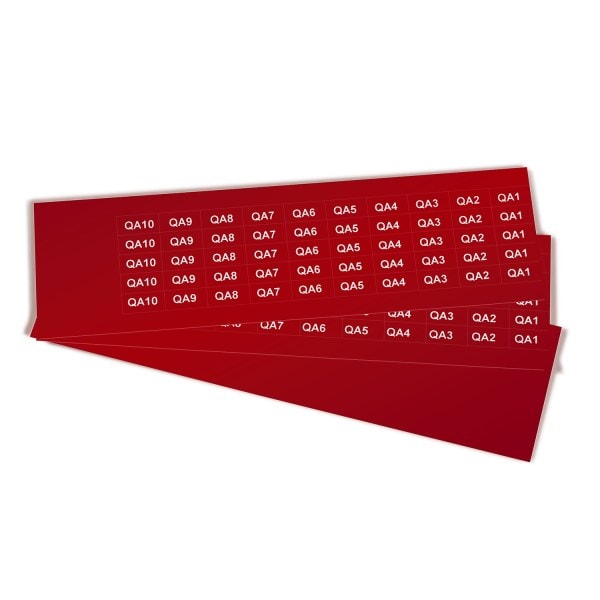 GRAFOPLAST - Schilder PVC 20X10 Rot