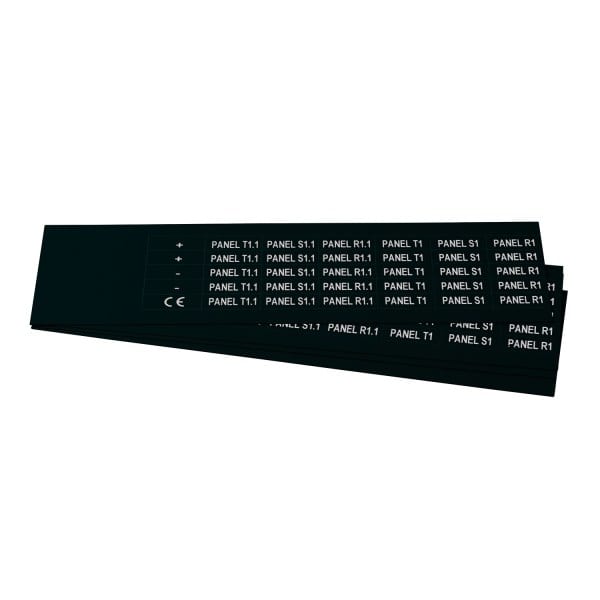 GRAFOPLAST - Schilder PVC 27X10 Schwarz