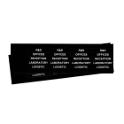 GRAFOPLAST - Klebeetikett PVC 50X10 Schw