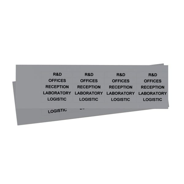 GRAFOPLAST - Schilder PVC 50X10 Grau