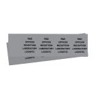 GRAFOPLAST - Klebeetikett PVC 50X10 Grau