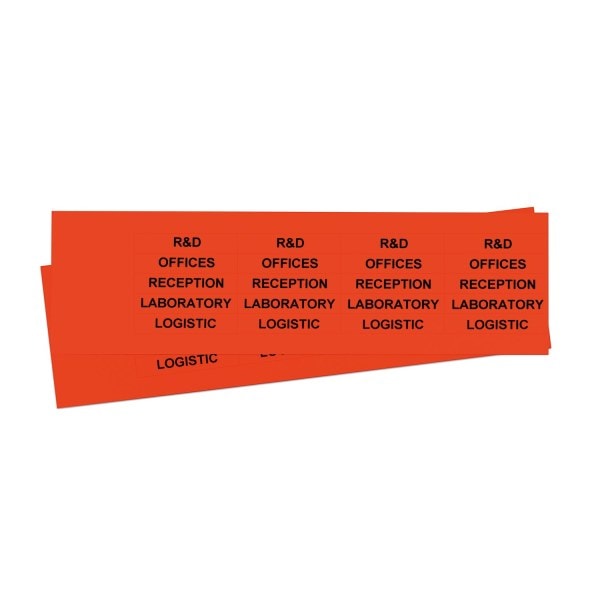 GRAFOPLAST - Schilder PVC 50X10 Orange
