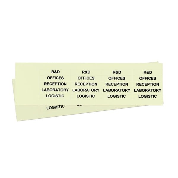 GRAFOPLAST - Klebeetikett PVC 50X10 Fluo
