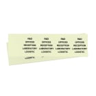 GRAFOPLAST - Klebeetikett PVC 50X10 Fluo