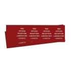 GRAFOPLAST - Klebeetikett PVC 50X10 Rot
