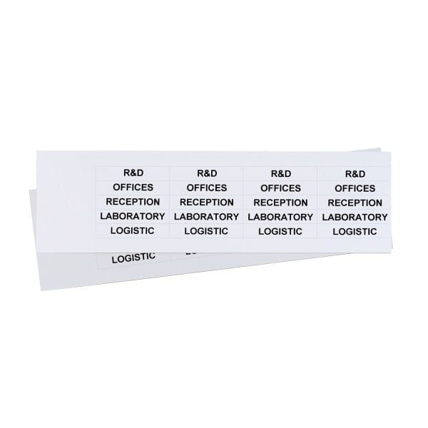 GRAFOPLAST - Schilder PVC 50X10 Weiss