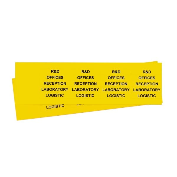 GRAFOPLAST - Klebeetikett PVC 50X10 Gelb