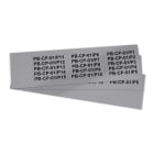 GRAFOPLAST - Klebeetikett PVC 67X10 Grau