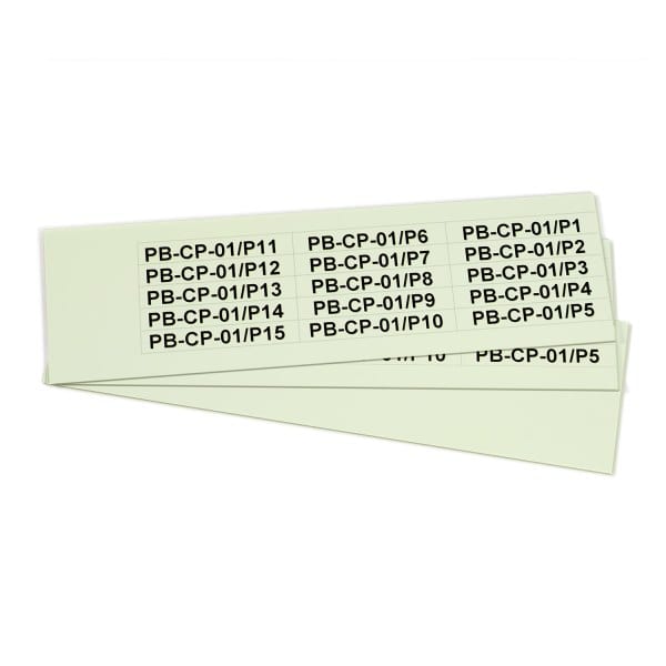 GRAFOPLAST - Klebeetikett PVC 67X10 Fluo