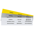 GRAFOPLAST - Klebeetikett PVC 27X15 Fluo