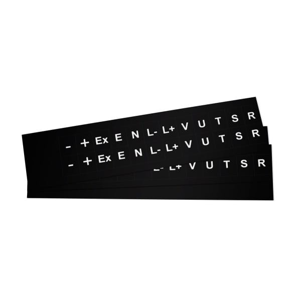 GRAFOPLAST - Klebeetikett PVC 17X20 Schwarz