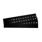 GRAFOPLAST - Klebeetikett PVC 17X20 Schwarz