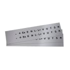 GRAFOPLAST - Klebeetikett PVC 17X20 Grau