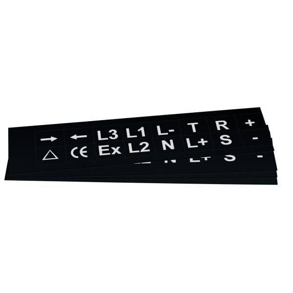 GRAFOPLAST - Klebeetikett PVC 27X20 Schwarz