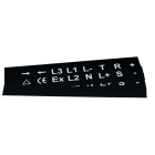 GRAFOPLAST - Klebeetikett PVC 27X20 Schwarz