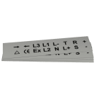 GRAFOPLAST - Schilder PVC 27X20 Grau