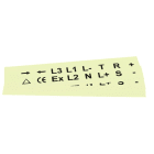 GRAFOPLAST - Klebeetikett PVC 27X20 Fluo