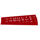 GRAFOPLAST - Klebeetikett PVC 27X20 Rot