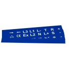 GRAFOPLAST - Klebeetikett PVC 27X20 Blau
