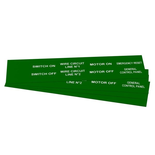 GRAFOPLAST - Klebeetikett PVC 50X20 Grün
