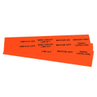 GRAFOPLAST - Klebeetikett PVC 50X20 Orange