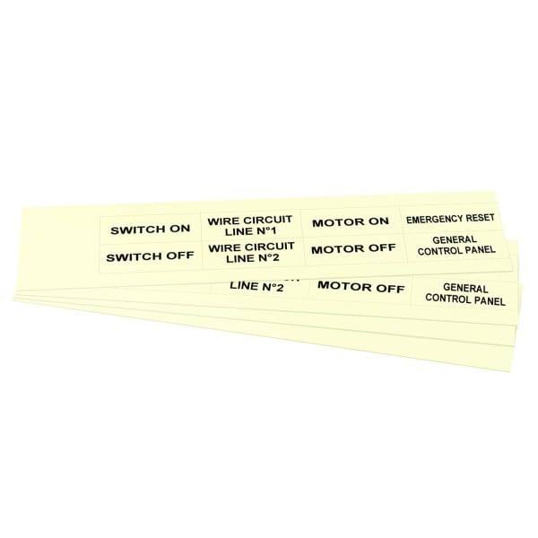 GRAFOPLAST - Klebeetikett PVC 50X20 Fluo
