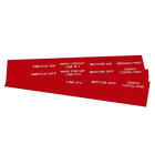 GRAFOPLAST - Klebeetikett PVC 50X20 Rot