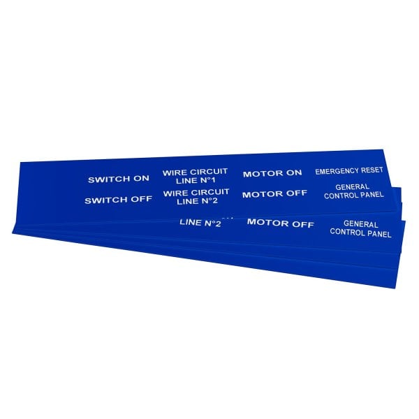GRAFOPLAST - Klebeetikett PVC 50X20 Blau
