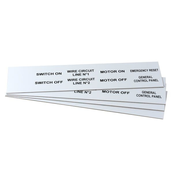GRAFOPLAST - Klebeetikett PVC 50X20 Weiss