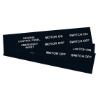 GRAFOPLAST - Klebeetikett PVC 67X20 Schwarz