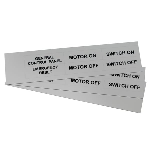 GRAFOPLAST - Klebeetikett PVC 67X20 Metal