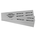 GRAFOPLAST - Klebeetikett PVC 67X20 Metal