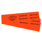 GRAFOPLAST - Klebeetikett PVC 67X20 Orange