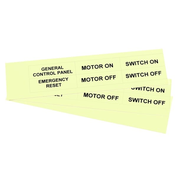 GRAFOPLAST - Klebeetikett PVC 67X20 Fluo
