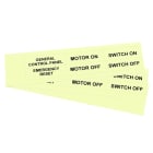 GRAFOPLAST - Klebeetikett PVC 67X20 Fluo