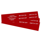 GRAFOPLAST - Klebeetikett PVC 67X20 Rot