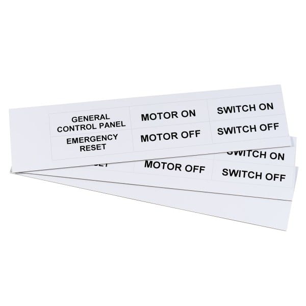 GRAFOPLAST - Klebeetikett PVC 67X20 Weiss