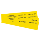 GRAFOPLAST - Klebeetikett PVC 67X20 Gelb