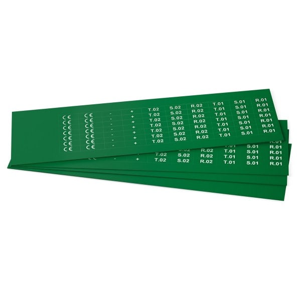 GRAFOPLAST - Klebeetikett PVC 20X7 Grün