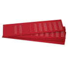 GRAFOPLAST - Klebeetikett PVC 20X7 Rot