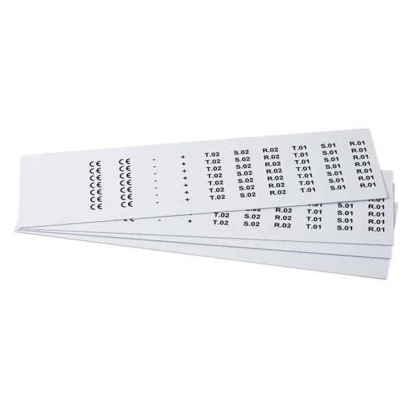GRAFOPLAST - Klebeetikett PVC 20X7 Weiss